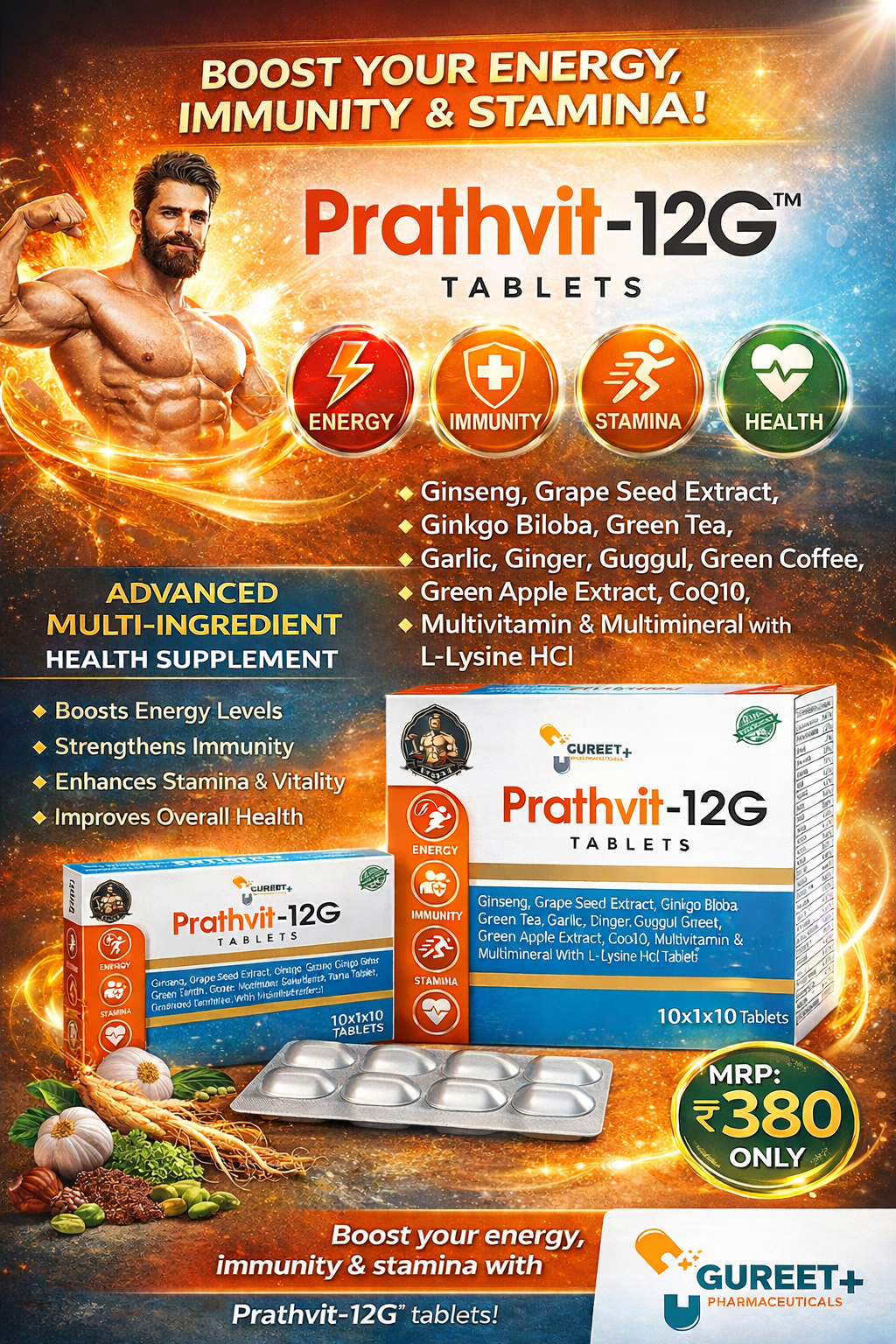 Prathvit 12 G Tablets - Image 2